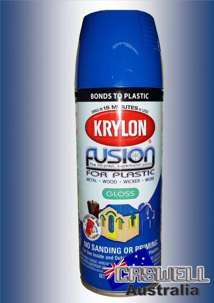 Krylon Patriotic Blue Fusion for Plastic Spray Paint 12oz